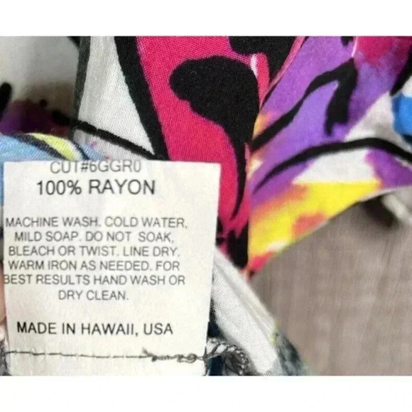 Jams World Top Sz XS Dali Floral Print Short Sleeves Scoop Neckline - Picture 7 of 9